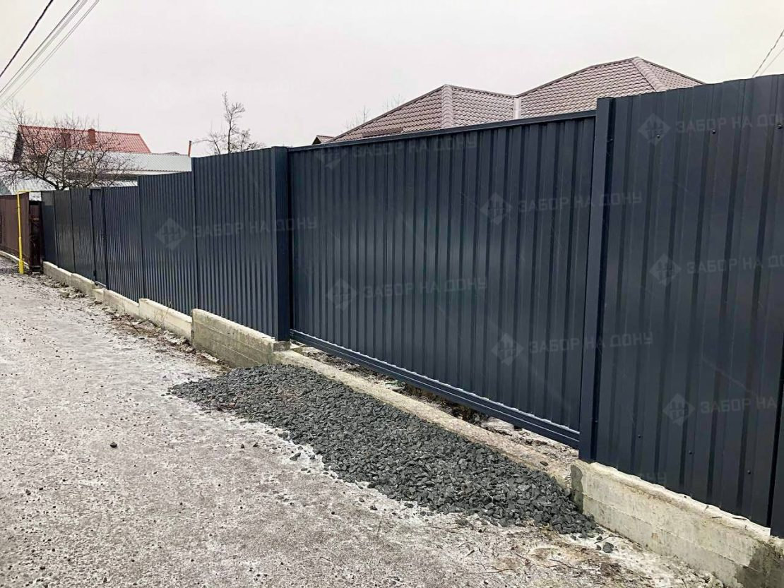 Автоматические откатные ворота с электроприводом  в Пушкино